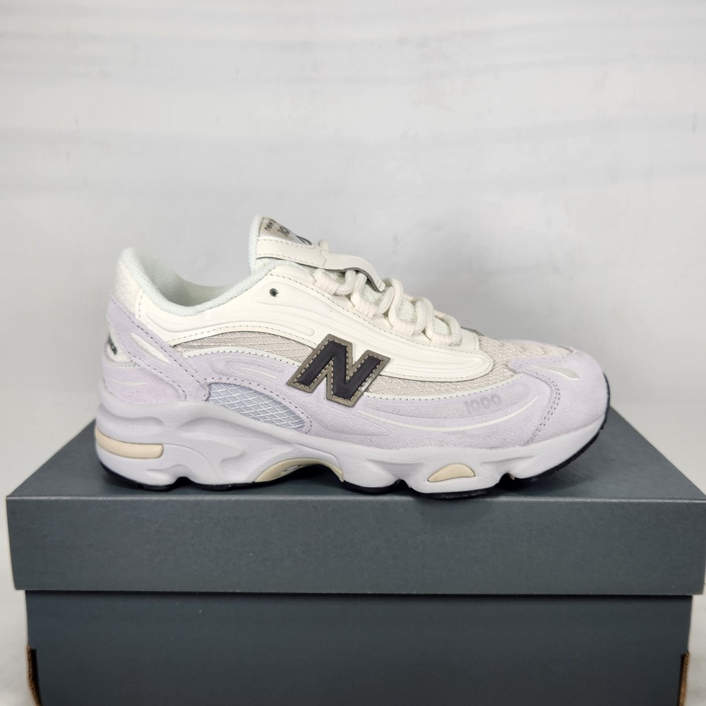 New Balance 1000 Sneaker Kids Size 4 Grey White Running Shoes GC1000SB